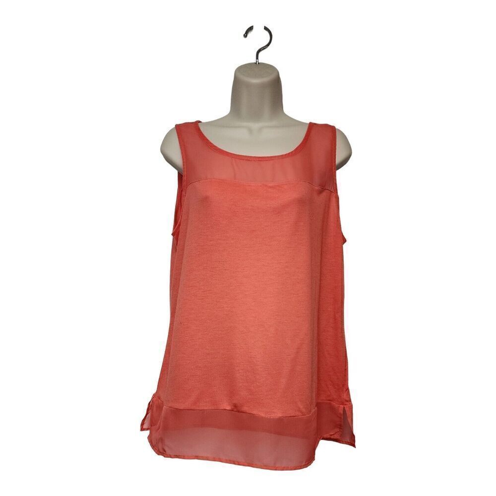 Versona Orange Lightweight Orange Tank Top Size Large - Picture 2 of 10